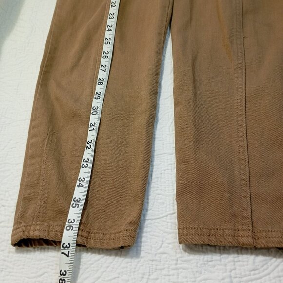 Banana Republic Womens Cargo Pants Size 0 Khaki With Belt Denim - Picture 12 of 12